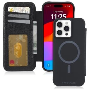 Case-Mate Wallet Folio iPhone 15 Pro Max Case - Black